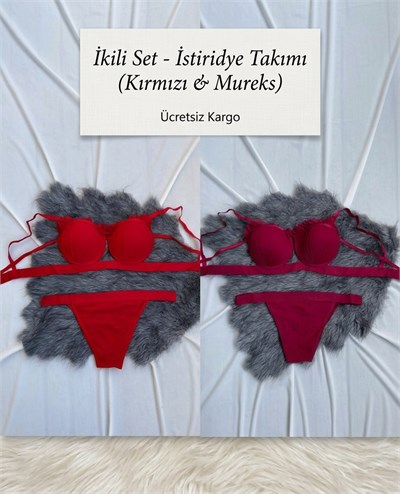 İstiridye Tanga Külotlu Tutku İkili Set 5