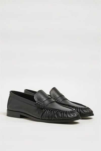 Amory Model Hakiki Natural Deri Neolitik Taban Loafer Ayakkabı