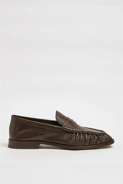 Amory Model Hakiki Natural Deri Neolitik Taban Loafer Ayakkabı