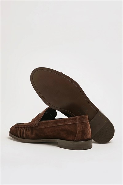 Amory V2 Model Hakiki Süet Deri Neolitik Taban Loafer Ayakkabı