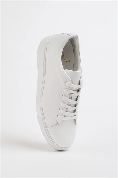 Arean Model Eva Taban Hakiki Deri Sneaker Ayakkabı - BEYAZ