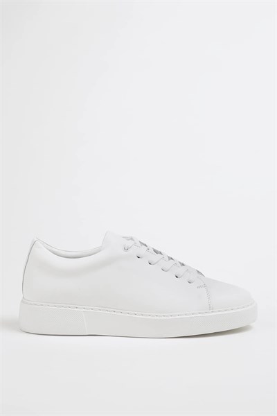 Arean Model Eva Taban Hakiki Deri Sneaker Ayakkabı - BEYAZ