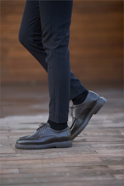 Arthur Model Hakiki Floater Deri Eva Casual Ayakkabı - KAHVERENGİ