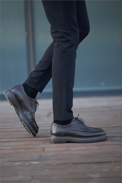 Arthur Model Hakiki Floater Deri Eva Casual Ayakkabı - KAHVERENGİ