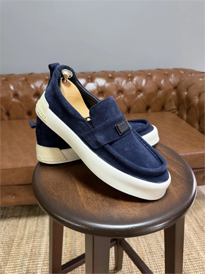 Beta V2 Model Hakiki Süet Deri İthal Taban Casual Ayakkabı - LACİVERT