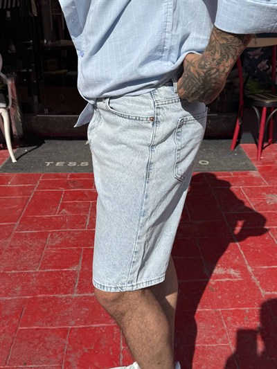 Denim Bermuda Şort