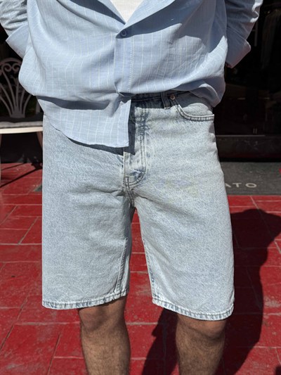 Denim Bermuda Şort
