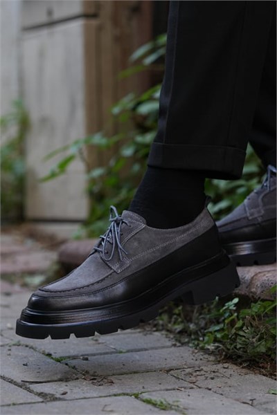 Eddy V2 Model Süet Deri Eva Taban Casual Ayakkabı - GRİ