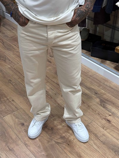 Ekru Jean Pantolon
