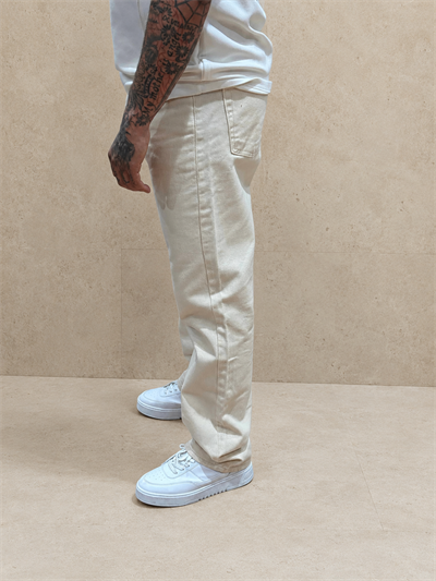 Ekru Jean Pantolon