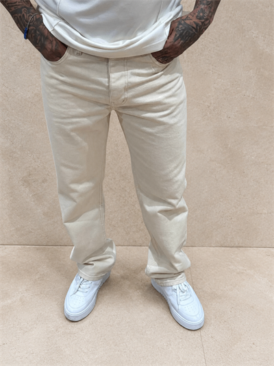 Ekru Jean Pantolon