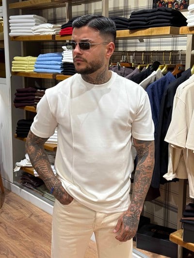 Ekru Regular Fit Tişört