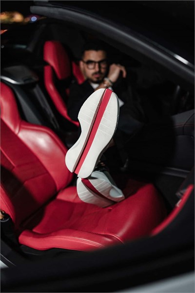 Ergar Model İthal Taban Kombinasyonlu Deri Sneaker Ayakkabı - BEYAZ