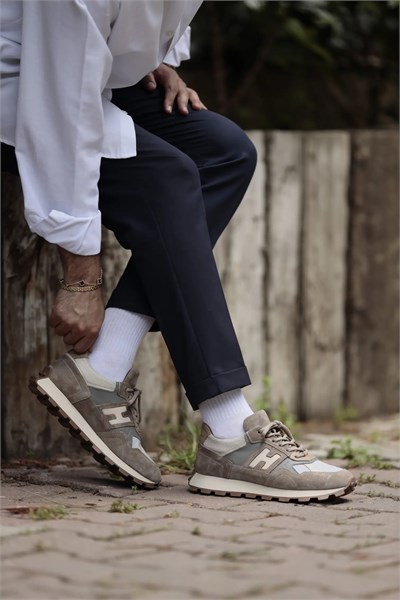 Harry Model Kombinasyonlu Deri Jurdan Eva Taban Sneaker Ayakkabı - BEJ