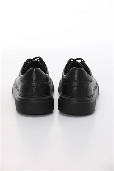 Igorr Model Hakiki Floater Deri Sneakers Ayakkabı - SİYAH TABAN