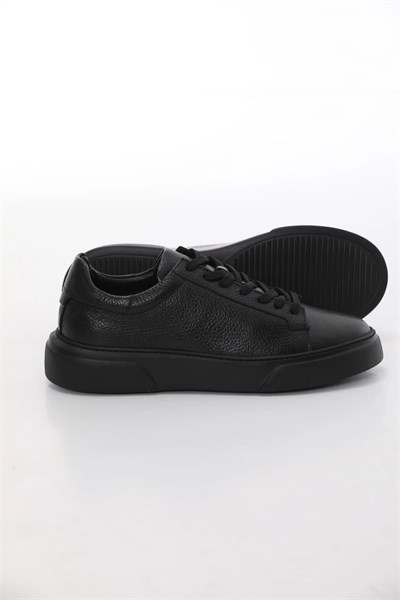 Igorr Model Hakiki Floater Deri Sneakers Ayakkabı - SİYAH TABAN