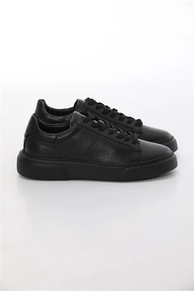 Igorr Model Hakiki Floater Deri Sneakers Ayakkabı - SİYAH TABAN