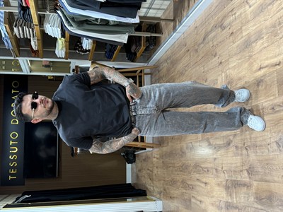 Legacy Gri Wide Fit Denim Pantolon BAGGY