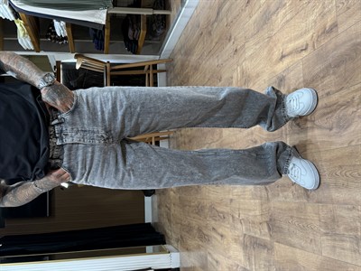 Legacy Gri Wide Fit Denim Pantolon BAGGY