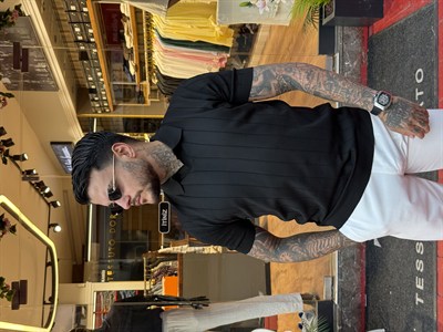 Luxury Siyah Polo Yaka