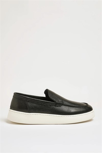 Mane V2 Model Hakiki Floater Deri Eva Taban Loafer Ayakkabı - SİYAH