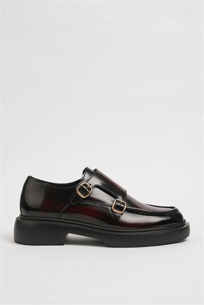 Manfredi Model Natural Deri Casual Ayakkabı - BORDO