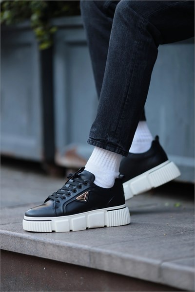 Markus Model Hakiki Natural Deri İthal Taban Sneaker Ayakkabı - SİYAH
