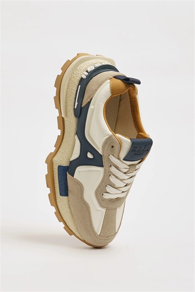 Oswin Model İthal Taban Kombinasyonlu Deri Sneaker Ayakkabı - BEYAZ