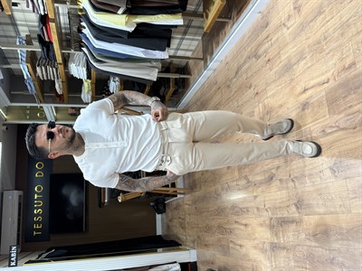 Prestige Henley Tişört - Beyaz