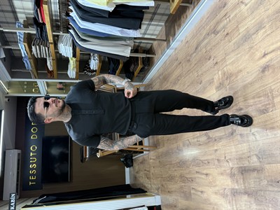Prestige Henley Tişört - Siyah