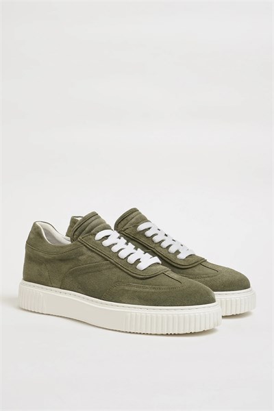 Ramus Model Kombinasyonlu Deri Eva Taban Sneaker Ayakkabı - HAKİ