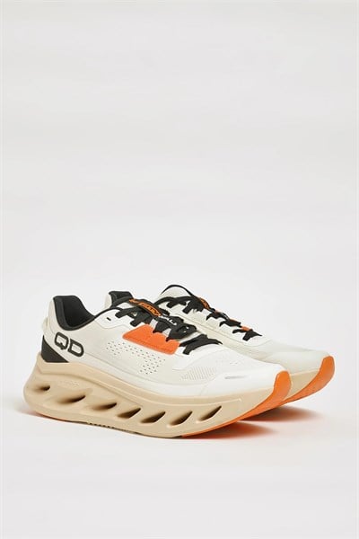 Step Model Hakiki Triko Kumaş İthal Taban Sneaker Ayakkabı - BEYAZ