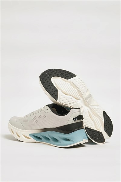 Step Model Hakiki Triko Kumaş İthal Taban Sneaker Ayakkabı - GRİ