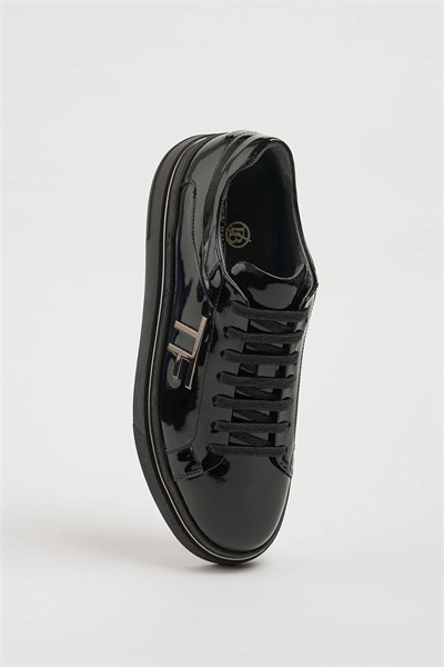 Titanik Model Hakiki Natural Deri İthal Taban Sneaker Ayakkabı - SİYAH