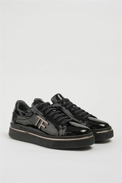 Titanik Model Hakiki Natural Deri İthal Taban Sneaker Ayakkabı - SİYAH