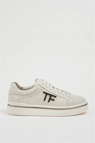 Titanik Model Hakiki Natural Deri İthal Taban Sneaker Ayakkabı - BEYAZ