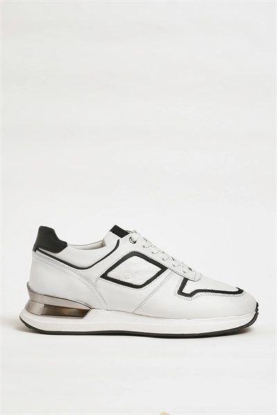 Walls Model Hakiki Kombinasyonlu Deri İthal Taban Sneaker Ayakkabı - BEYAZ