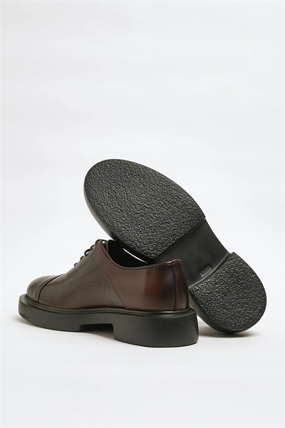 Westburn Model Hakiki Natural Floater Deri Eva Taban Casual Ayakkabı - KAHVERENGİ