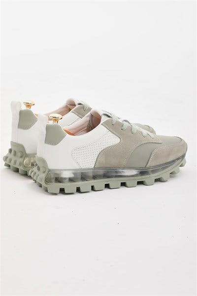 Woolf Model Hakiki Süet Deri İthal Taban Sneaker Ayakkabı - BEYAZ