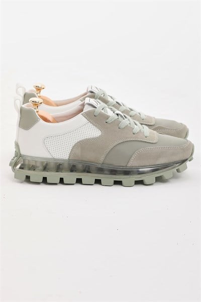 Woolf Model Hakiki Süet Deri İthal Taban Sneaker Ayakkabı - BEYAZ