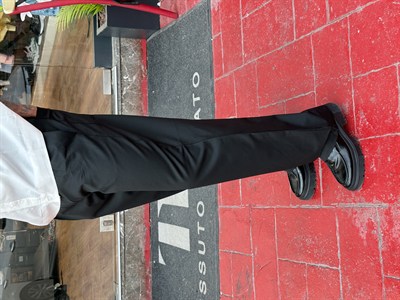 Zarif Siyah Kumaş Pantolon