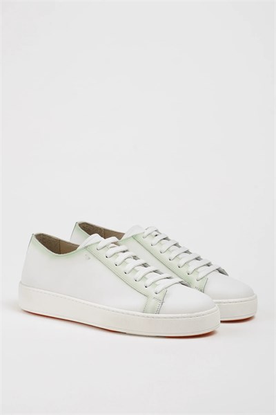 Zuma Model Hakiki Natural Deri Eva Taban Sneaker Ayakkabı - BEYAZ
