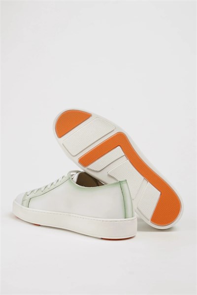 Zuma Model Hakiki Natural Deri Eva Taban Sneaker Ayakkabı - BEYAZ