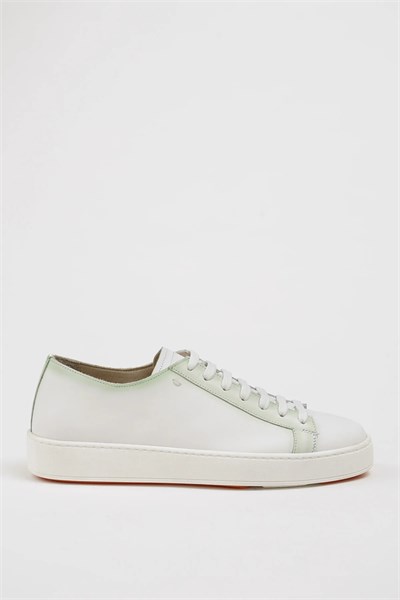 Zuma Model Hakiki Natural Deri Eva Taban Sneaker Ayakkabı - BEYAZ