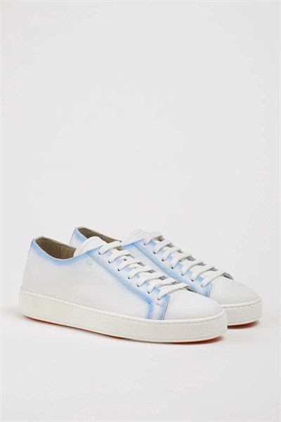 Zuma V2 Model Hakiki Natural Deri Eva Taban Sneaker Ayakkabı - BEYAZ
