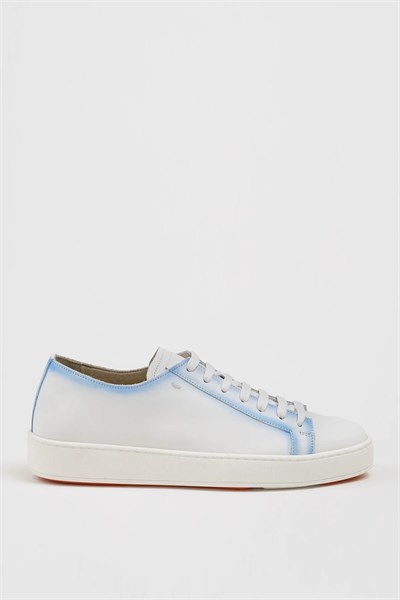Zuma V2 Model Hakiki Natural Deri Eva Taban Sneaker Ayakkabı - BEYAZ