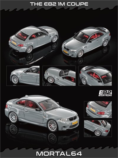 Mortal 1/64 BMW 1M COUPE Grey 