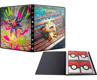 Ultra Pro Pokemon Meowth and Starmie Portfolio Albüm 4 Cepli 80 Kart