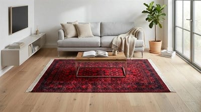 Angel Home Dijital Baskılı Deri Taban Kaymaz Halı - Makinede Yıkanabilir Hafif Modern Kilim Mira Serisi -6