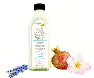 Mediflora Şeffaf Çinko Mineral Güneş Koruyucu Yüz & Vücut Bakım Serumu GKF 50+